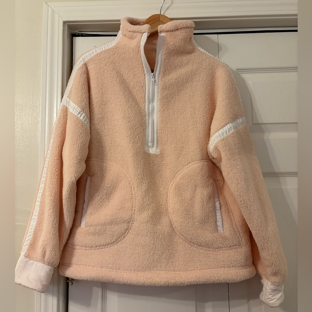 Amazon Essentials Pink Fleece Half Zip Pullover Jacket Small BNWT